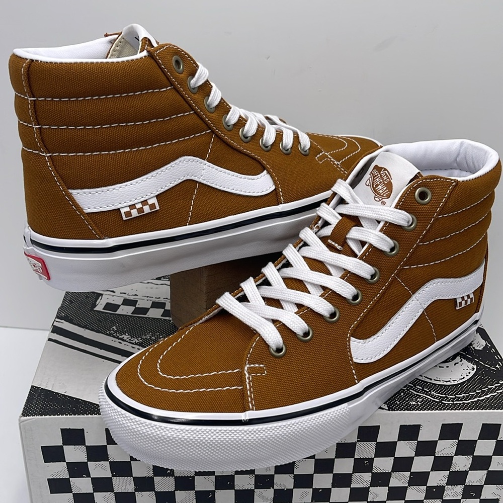 Vans Men’s Skate Sk8-Hi Canvas Golden Brown
VN0A5FCC1M7 Sneakers - Picture 11 of 16